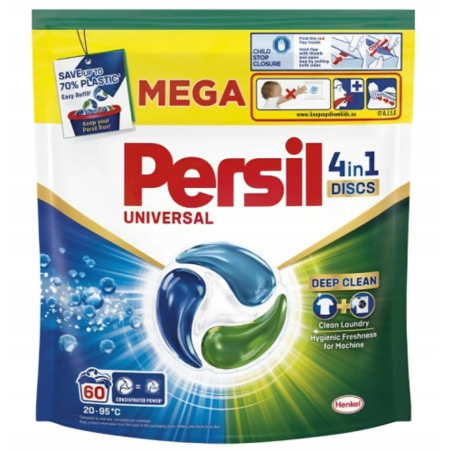 Капсулы универсальные для стирки Persil Discs 4in1 Universal, 60 шт